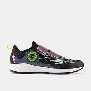 Size 7 youth Kids Sneakers-New Balance- Black and Purple